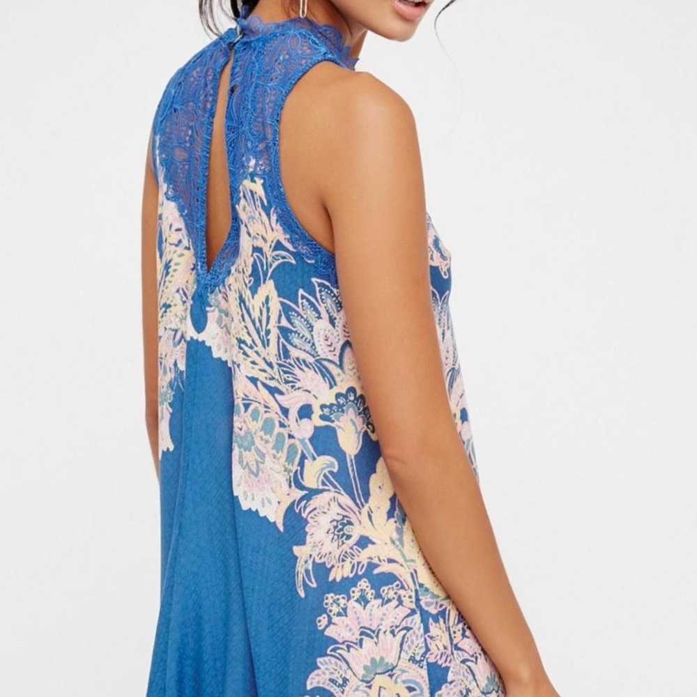 Free People Marsha Crochet Lace Floral Dress large